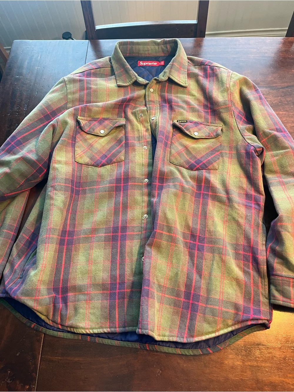 Supreme  Plaid Shirt Jacket